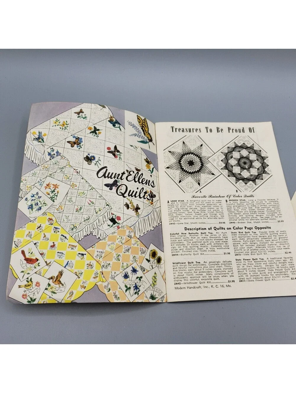 Vintage 1949-50 Catalog Aunt Ellen's Complete Guide to Needlework w/ Order Form